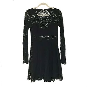 Free People black lace dress